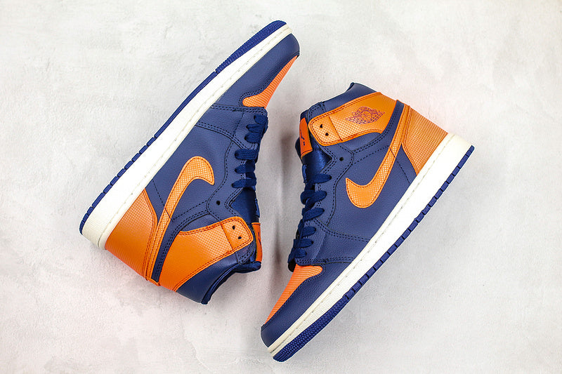 Nike Air Jordan 1 Retro High Royal Blue Orange Sneakers