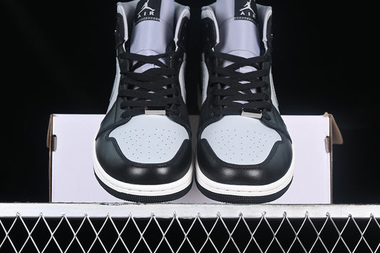 Nike Air Jordan 1 Mid SE Black Light Smoke Grey Sneakers