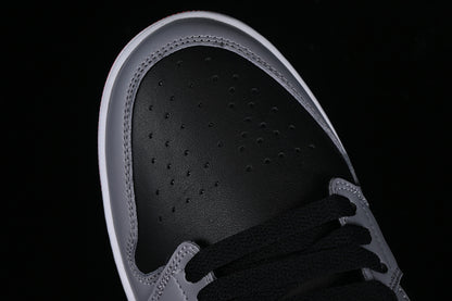 Nike Air Jordan 1 Low Black Smoke Grey Red Sneakers