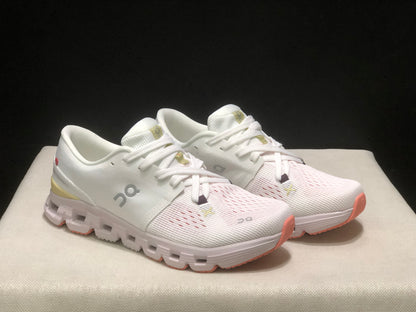 On Running Cloud X4 Comfortable Running Shoes White/Milk Powder Color