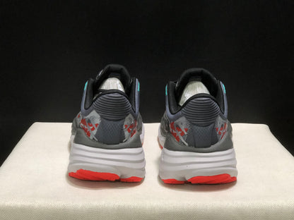 Hoka One One Stinson 7 Comfortable Anti-slip Outdoor Running Shoes Sneakers Gray/Red