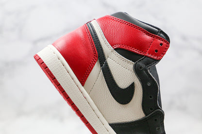 Nike Air Jordan 1 Retro High OG Black White Red Bred Toe Sneakers
