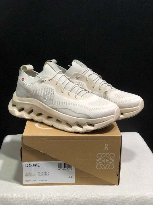LOEWE x On Running Cloudtilt Running Shoes Co-Signed Edition Ivory White