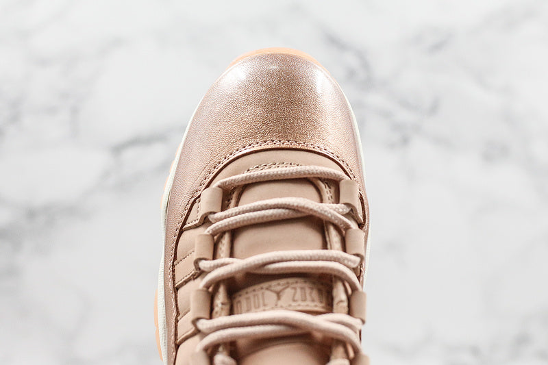 Nike Air Jordan 11 Retro Low-Top Rose Gold Sneakers