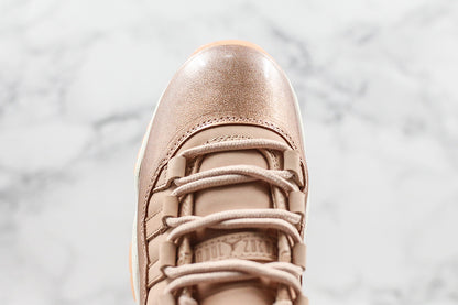 Nike Air Jordan 11 Retro Low-Top Rose Gold Sneakers