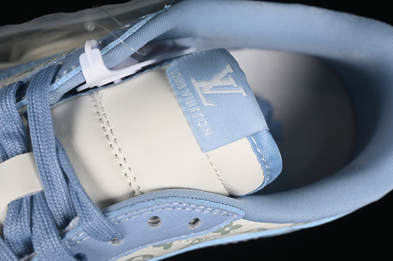 Nike Air Jordan 1 Low LV Travis Scott Fragment Design OG SP White Sky Blue Sneakers