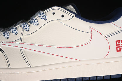 Nike Air Jordan 1 Low Givenchy Travis Scott Fragment Design OG SP Red Blue White Sneakers