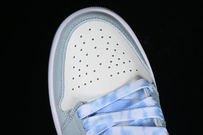 Nike Air Jordan 1 Low Blue Grey White Sneakers