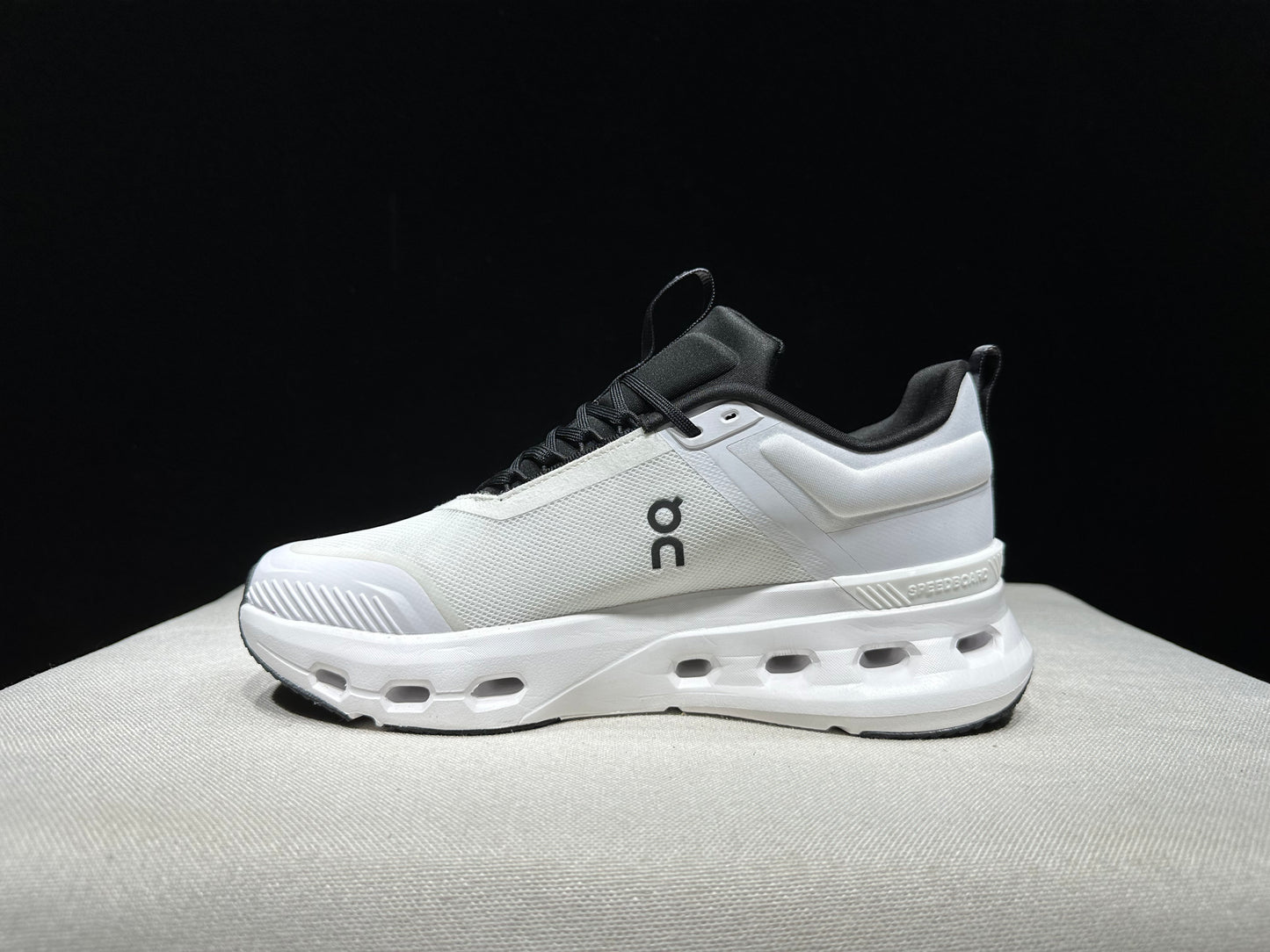 On Running Cloudnova X Comfortable Anti-Slip Running Shoes Black/Ivory White