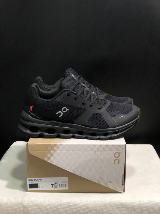 On Running Cloudrunner Anti-Slip Sports Running Shoes All Black