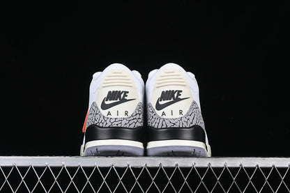 Nike Air Jordan 3 Retro White Cement Reimagined Fire Red Sneakers