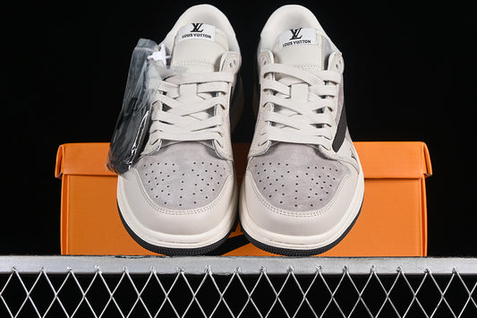 Nike Air Jordan 1 Low LV Travis Scott Fragment Design OG SP Black Sole Grey White Sneakers