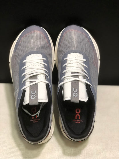 On Running Cloudnova Form 2 Fashionable Casual Running Shoes Fog Grey/Red