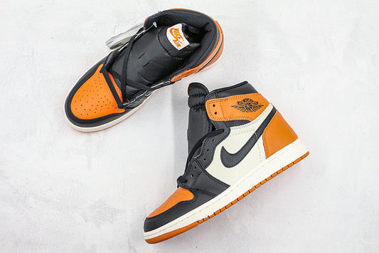 Nike Air Jordan 1 Retro High OG Taxi Yellow Toe Sneakers