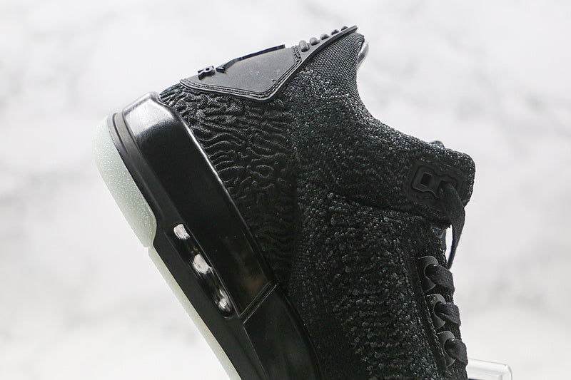Nike Air Jordan 3 Retro Flyknit Black Gray Sneakers