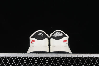Travis Scott Fragment Design Nike Air Jordan 1 Low OG SP Black White Fashion Sports Shoes