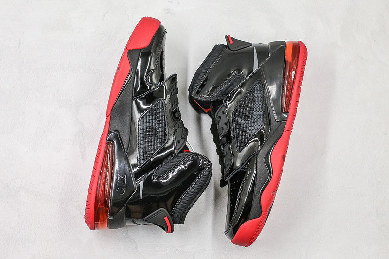 Nike Air Jordan Mars 270 Patent Bred Red Black Sneakers