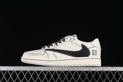 Nike Air Jordan 1 Low Givenchy Travis Scott Fragment Design OG SP Black White Sneakers