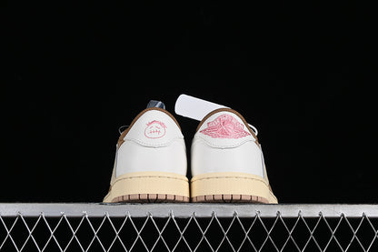 Travis Scott Nike Air Jordan 1 Low OG Brown White Sneakers