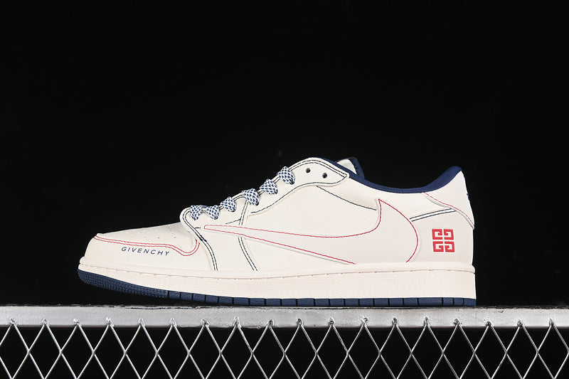 Nike Air Jordan 1 Low Givenchy Travis Scott Fragment Design OG SP Red Blue White Sneakers