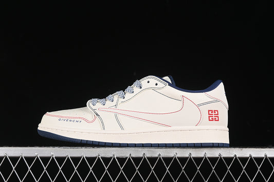 Nike Air Jordan 1 Low Givenchy Travis Scott Fragment Design OG SP Red Blue White Sneakers