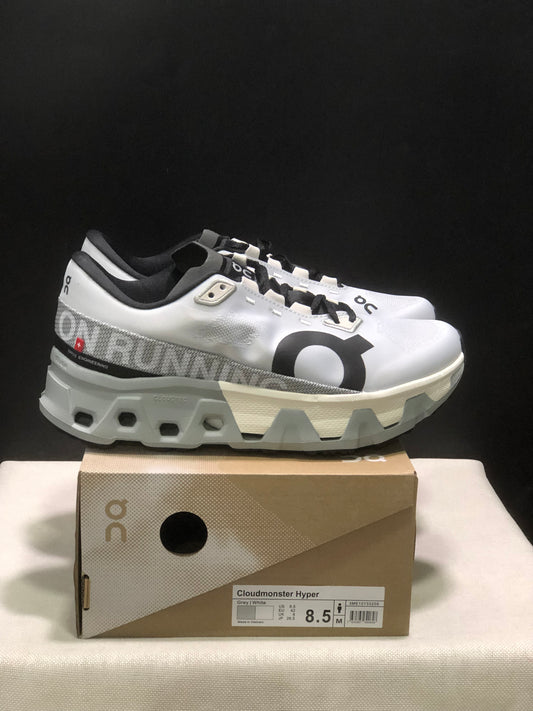 On Running Cloudmonster Hyper Running Shoes Light Grey/Black