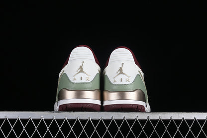 Nike Air Jordan Legacy 312 Low Year Of The Dragon Sail Metallic Gold Grain Phantom White Sneakers