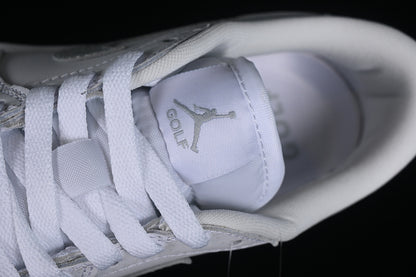 Nike Air Jordan 1 Low Retro Golf White Bromn Sole Sneakers