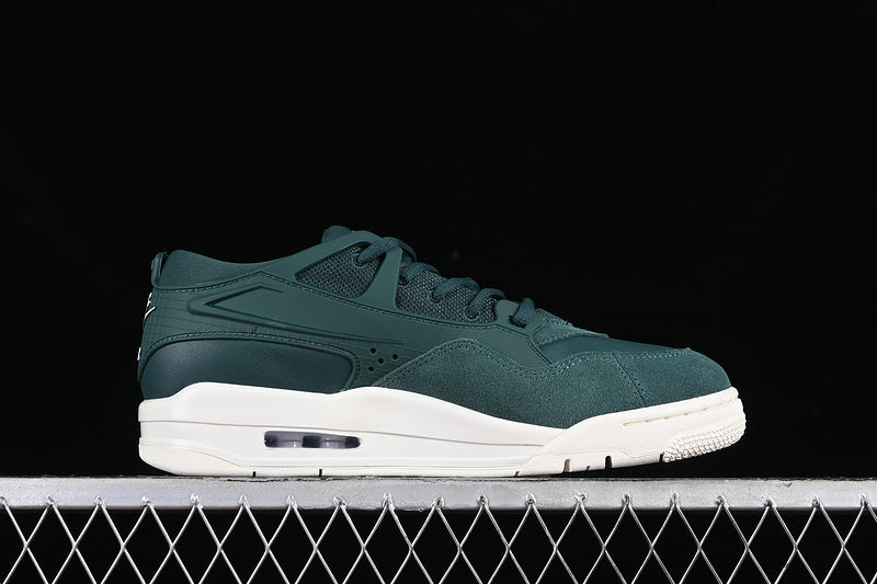 Nike Air Jordan 4 Remastered Oxidized Green White Sole Sneakers