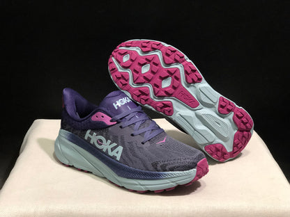 Hoka One One Challenger 7 Shock-absorbing Breathable Running Shoes Sneakers Purple