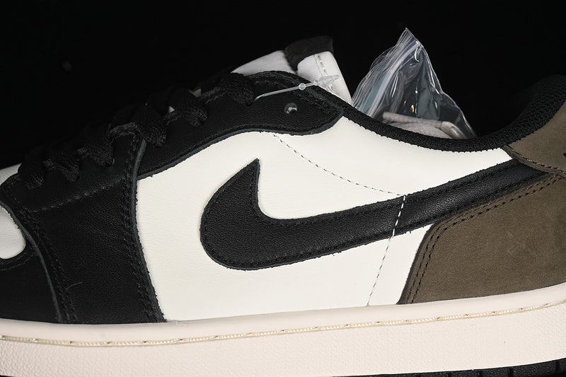 Nike Air Jordan 1 Low Mocha Black White Palomino Sneakers