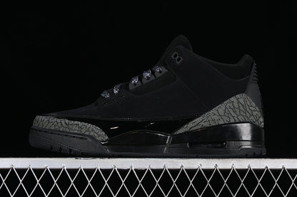 Nike Air Jordan 3 Retro Black Cement Pure Black Sneakers