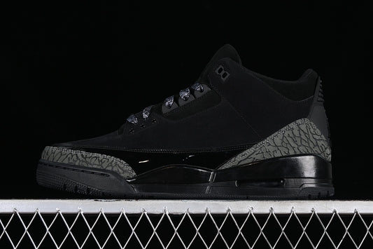 Nike Air Jordan 3 Retro Black Cement Pure Black Sneakers