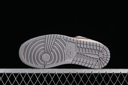 Nike Air Jordan 1 Low Brown Grey White Sneakers