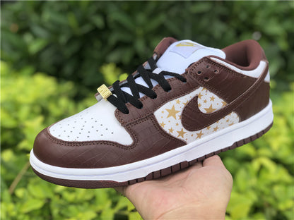 Nike Supreme x Dunk OG SB QS Low Barkroot Brown Sneakers