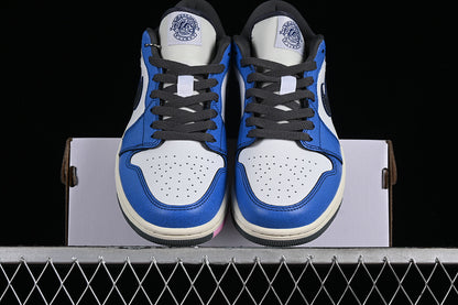 Nike Air Jordan 1 Low Flight Vintage Summit Blue White Sneakers
