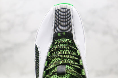 Nike Air Jordan 35 XXXV White Black Green Sole Sneakers