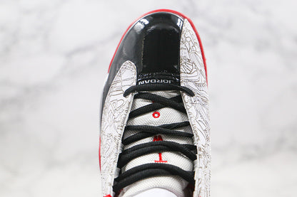 Nike Air Jordan Dub Zero White True Red Black Sneakers