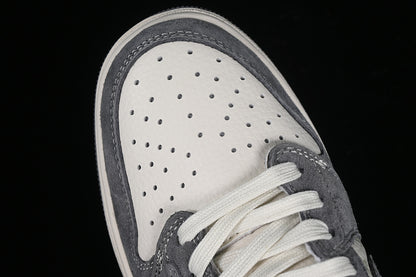 Nike Air Jordan 1 Low LV Travis Scott Fragment Design OG SP White Grey Sneakers