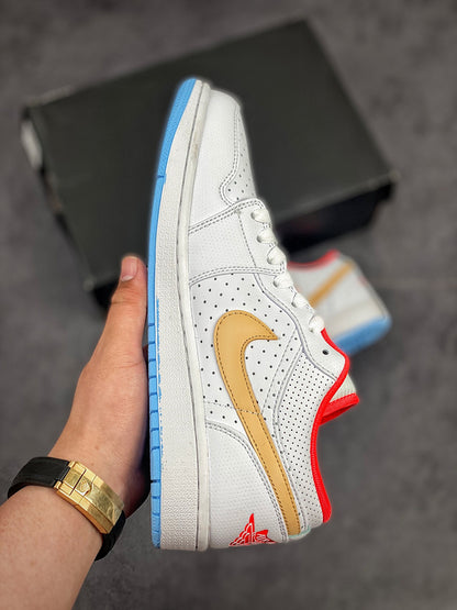 Nike Air Jordan 1 Low SE White Seseam Sneakers