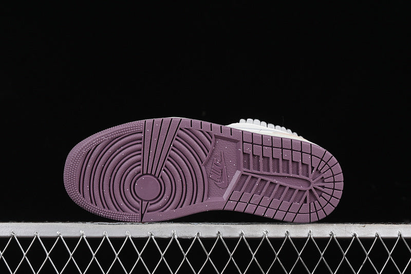 Nike Air Jordan 1 Low Purple sole White Pastel Grey Sneakers