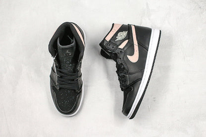 Nike Air Jordan 1 Retro High PRM Black Silt Red Sneakers