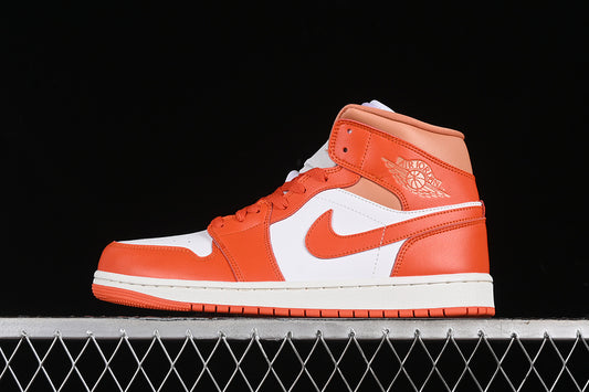 Nike Air Jordan 1 High White Orange Sneakers