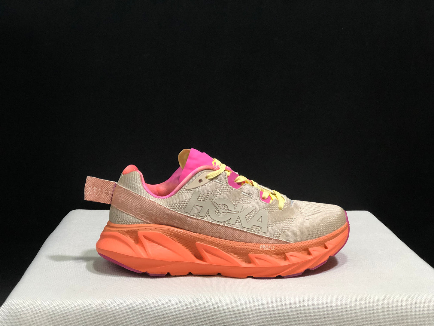 Hoka One One Elevon 2 Anti-slip Wear-resistant Running Shoes Sneakers Beige
