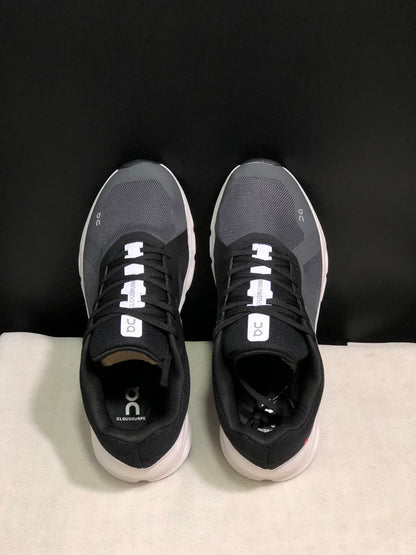 On Running Cloudrunner Anti-Slip Sports Running Shoes Black/Dark Grey