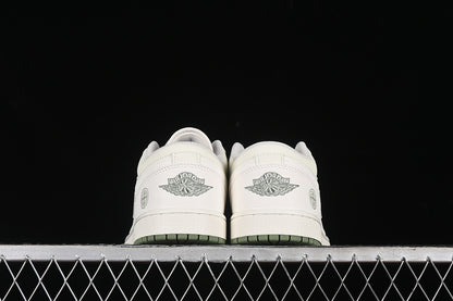 Nike Air Jordan 1 Low Off-White STONE ISLAND White Green Sneakers