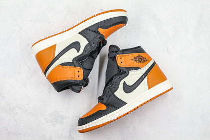Nike Air Jordan 1 Retro High OG Taxi Yellow Toe Sneakers