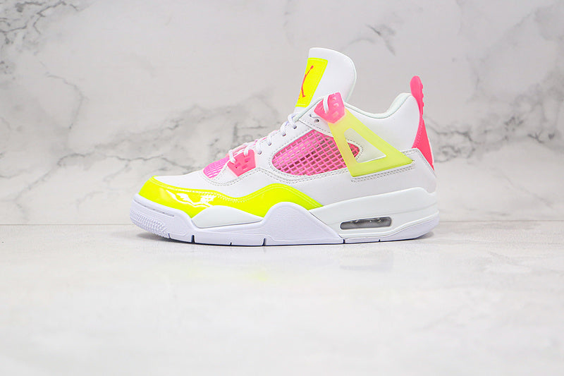 Nike Air Jordan 4 GS Retro Mid Lemon Venom Multicolor Sneakers