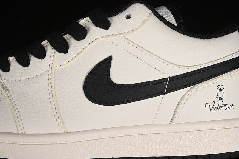 Nike Air Jordan 1 Low Black Sole White Black Sneakers