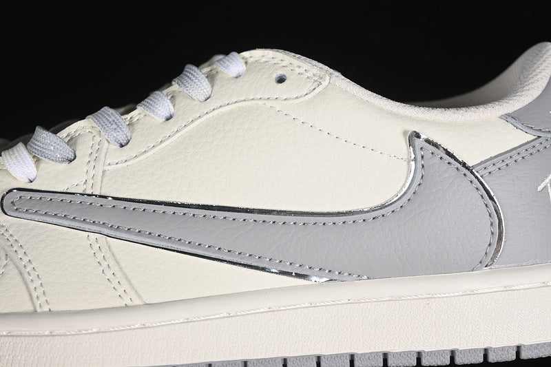 Nike Air Jordan 1 Retro Low OG SP Off-White Travis Scott Fragment Design White Grey Sneakers